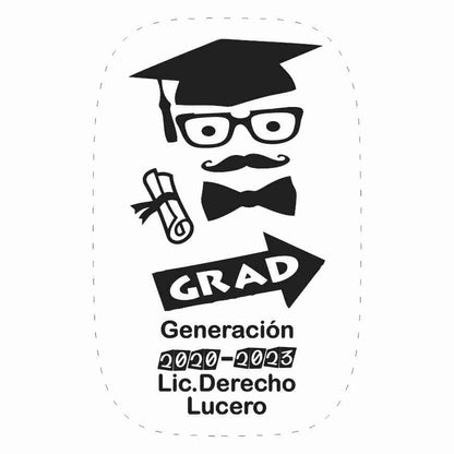 Cilindro para graduacion - Mod. 30 Grad Bigote 🧴 | Festiboda