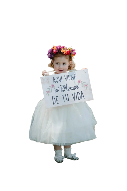 Letrero para XV  Mod.5  Aquí Viene La Quinceañera