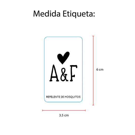 Repelente para Boda Personalizado – Mod. 1 Corazon 💍 | Festiboda