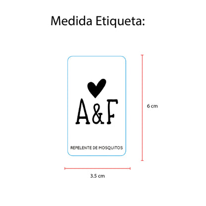 Personaliza Totalmente Repelente para Boda Personalizados y Event